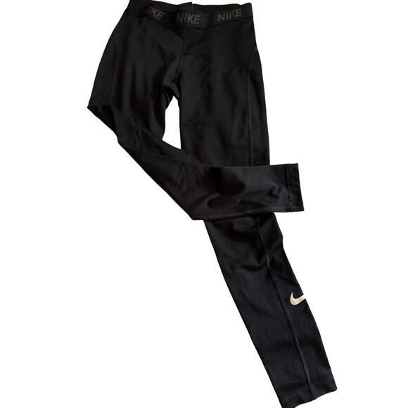 NIKE LEGGINGS - black size Medium M - Picture 1 of 5